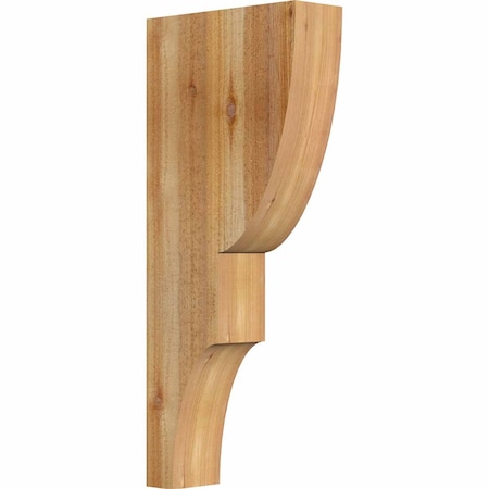 Ekena Millwork Ridgewood Rough Sawn Corbel, Western Red Cedar, 4"W x 12"D x 28"H COR04X12X28RID00RWR